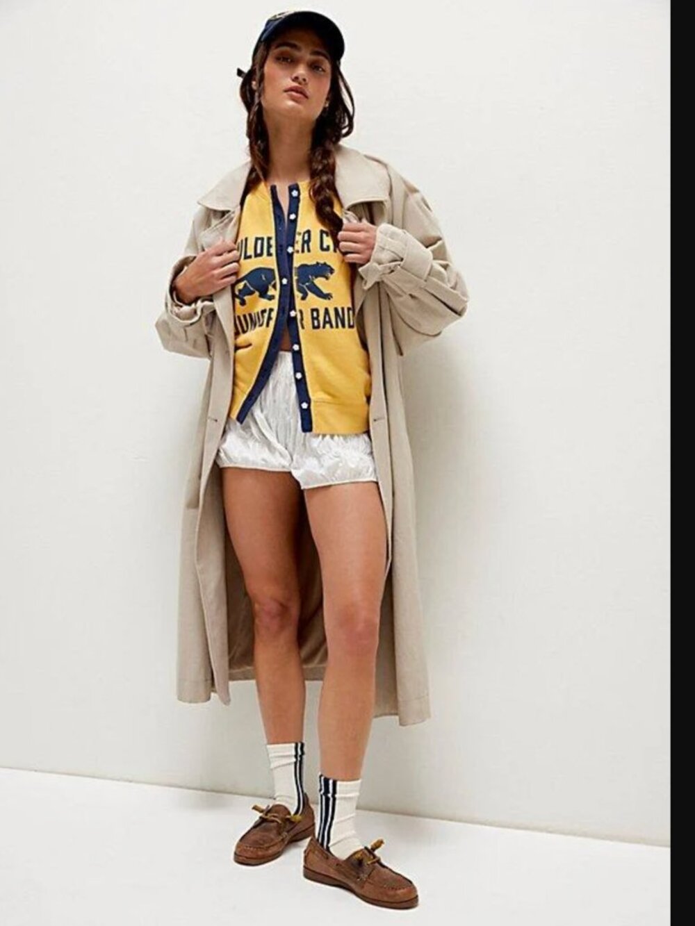 Free People Women Yellow Combo Junior Sweatshirt Cardi Size XS NWT 98$+TAX